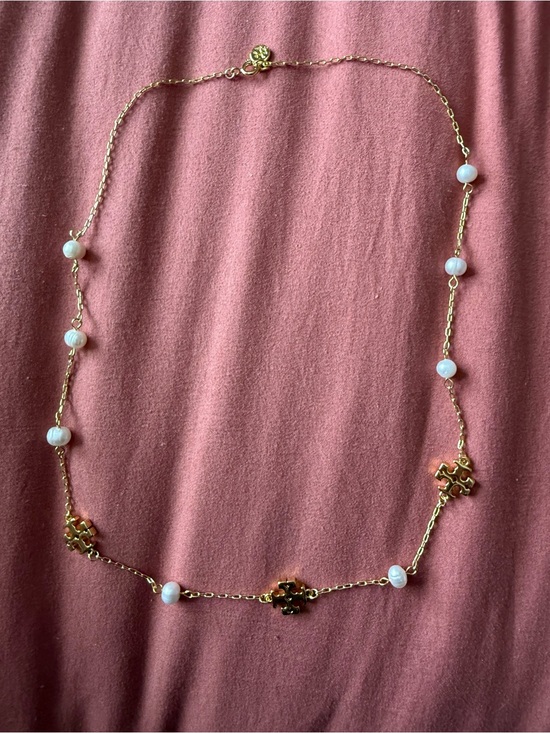 Jewelry - Tory Burch | Gold Plated & Pearl Station Necklace